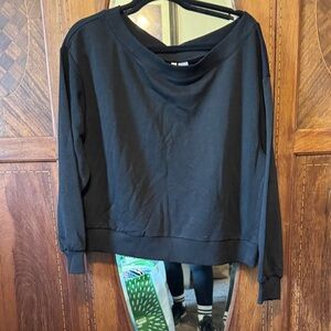 Off shoulder sweatshirt.  Brand new.